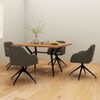 vidaXL Chaises &agrave; manger lot de 4 Gris fonc&eacute; Velours