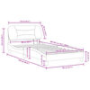 vidaXL Cadre de lit avec LED sans matelas Hvar noir 100x203 cm