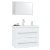 vidaXL Ensemble de meubles de salle de bain 3 pcs Blanc