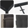 vidaXL Ensemble de salle &agrave; manger pour jardin 7 pcs Gris clair