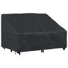 vidaXL Housse de banc de jardin Noir 130 x 95 x 40 / 80 cm Tissu 600D