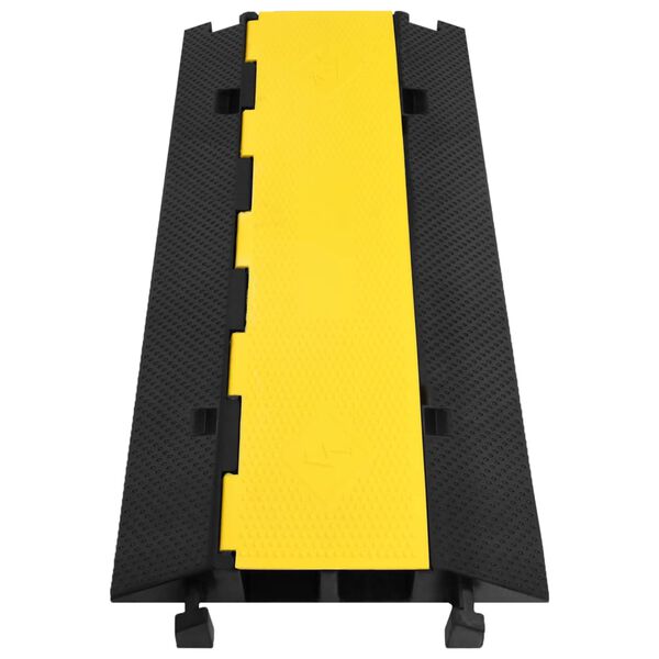 vidaXL Rampe de protection de c&acirc;ble avec 2 canaux 100 cm caoutchouc
