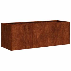 vidaXL Jardini&egrave;re rouill&eacute; 120x40x40 cm acier inoxydable