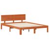 vidaXL Cadre de lit avec stockage 2 pcs Cire marron Bois de Pin Massif