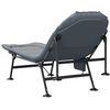 vidaXL Lit de p&ecirc;che avec pieds &agrave; boue pliable m&eacute;lang&eacute; gris
