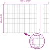 vidaXL Cl&ocirc;ture avec poteau Vert 0,6 x 10 m Acier et PVC