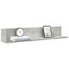 vidaXL &Eacute;tag&egrave;res murales 2 pcs gris b&eacute;ton 100x16,5x16,5 cm