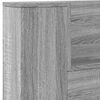 vidaXL T&ecirc;te de lit Gris Sonoma 160 x 16,5 x 103,5 cm Bois d'ing&eacute;nierie