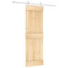 vidaXL Porte coulissante et kit de quincaillerie 70x210 cm pin massif