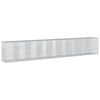 vidaXL Panier gabion avec couvercle 900x100x150 cm fer galvanis&eacute;