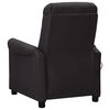 vidaXL Fauteuil de massage Noir Similicuir