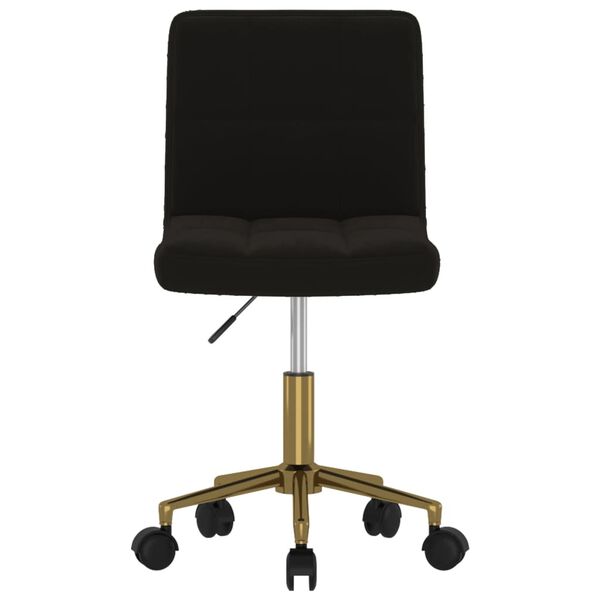 vidaXL Chaises pivotantes &agrave; manger lot de 4 noir velours