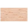 vidaXL Comptoir de salle de bain 100x50x2,5 cm bois massif de h&ecirc;tre