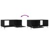 vidaXL Table basse noir 90x50x40 cm bois d'ing&eacute;nierie