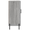 vidaXL Buffet sonoma gris 90x34x80 cm bois d'ing&eacute;nierie