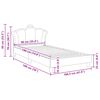 vidaXL Cadre de lit pour enfants avec t&ecirc;te de lit Rose 90 x 190 cm PU