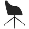 vidaXL Chaises &agrave; manger lot de 2 Noir Velours