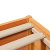 vidaXL Cadre de lit et t&ecirc;te de lit cire marron 100x200 cm bois de pin