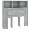 vidaXL Armoire de t&ecirc;te de lit Sonoma gris 100x19x103,5 cm