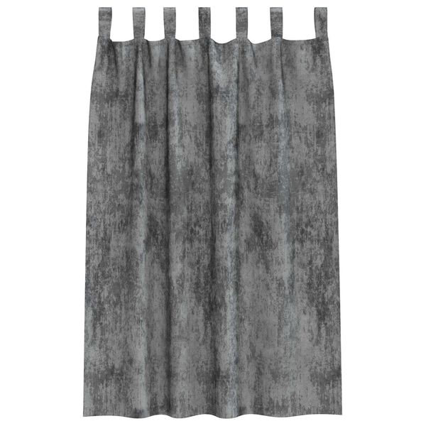 vidaXL Rideaux en velours 2 pcs Gris 175 x 140 cm Velours