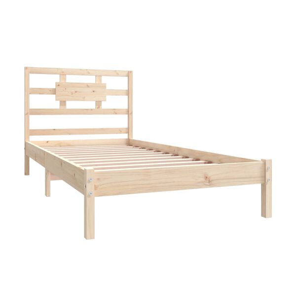 vidaXL Cadre de lit sans matelas 90x200 cm bois massif