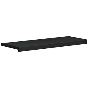 vidaXL Appui de fen&ecirc;tre Noir avec grain de bois 100 x 35 x 4,5 cm PVC