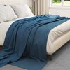 vidaXL Jet&eacute; Bleu marine 240 x 220 cm Toison