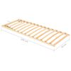 vidaXL Sommier &agrave; lattes sans matelas t&ecirc;te de lit r&eacute;glable 70x200 cm