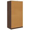 vidaXL Cabinet de salle de bain Ch&ecirc;ne brun 79,5 x 49 x 156 cm