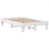 vidaXL Lit biblioth&egrave;que sans matelas blanc 135x190 cm bois pin massif