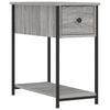 vidaXL Table de chevet sonoma gris 30x60x60 cm bois d'ing&eacute;nierie