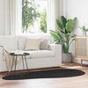 vidaXL Tapis HUARTE Noir 100 x 200 cm Polyester