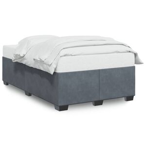 vidaXL Cadre de lit sans matelas gris fonc&eacute; 120x200 cm velours