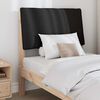 vidaXL T&ecirc;te de lit capitonn&eacute;e Noir 80 cm Pin massif