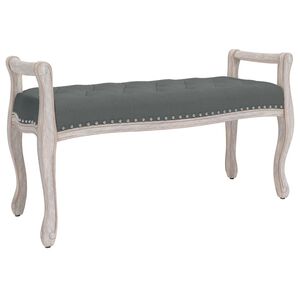 vidaXL Banc Gris fonc&eacute; 110x45x60 cm Tissu