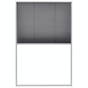 vidaXL Moustiquaire pliss&eacute;e pour fen&ecirc;tre Aluminium 80 x 120 cm