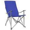 vidaXL Chaises de camping pliables lot de 2 Bleu