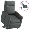 vidaXL Fauteuil inclinable &eacute;lectrique gris fonc&eacute; tissu
