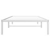 vidaXL Cadre de lit m&eacute;tal sans matelas blanc 100x200 cm