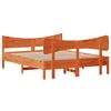 vidaXL Cadre de lit sans matelas cire marron 140x200cm bois pin massif