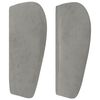 vidaXL Sommier &agrave; lattes de lit et matelas Gris clair 90x200 cm Velours