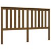 vidaXL Cadre de lit avec t&ecirc;te de lit marron miel 160x200cm bois massif