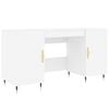 vidaXL Bureau blanc 140x50x75 cm bois d'ing&eacute;nierie