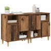 vidaXL Buffets 2 pcs Bois Ancien 60 x 35 x 70 cm Bois d'ing&eacute;nierie