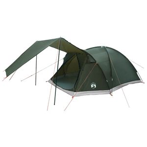 vidaXL Tente Cabane Vert arm&eacute;e 6 personnes Polyester et Acier