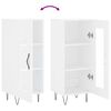vidaXL Buffet blanc 34,5x34x90 cm bois d'ing&eacute;nierie