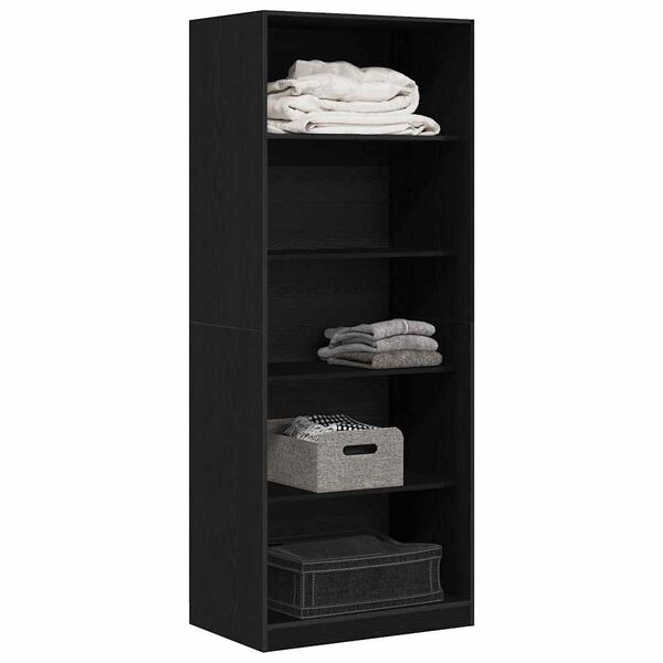 vidaXL Armoire Ch&ecirc;ne noir 80 x 50 x 200 cm Bois d'ing&eacute;nierie