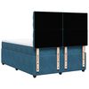 vidaXL Sommier &agrave; lattes de lit et matelas bleu 140x190 cm velours