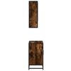 vidaXL Ensemble de meubles de salle de bain 2 pcs Ch&ecirc;ne fum&eacute;