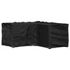 vidaXL Housse de salon de jardin en forme de L 12 &oelig;illets 185x185x90cm